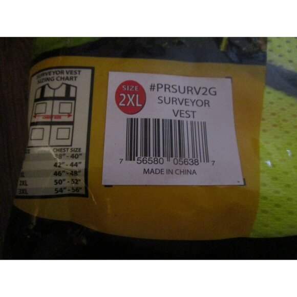 Forester Hi-Vis Class 2 Mesh Safety Vest Multi Pocket Surveyor Vest Mic Clip 2XL - Picture 5 of 6